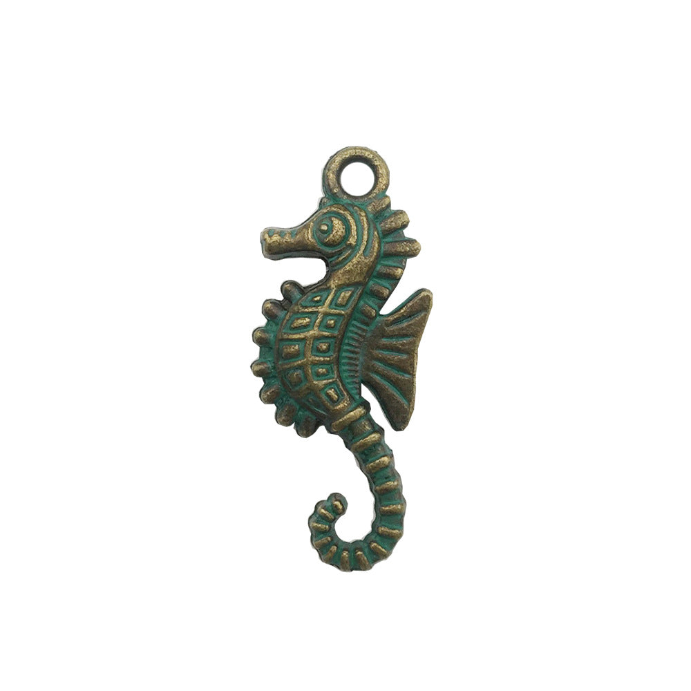 Retro Tibetan Silver Antique Brass Alloy DIY Accessories Marine Turtle Shell Necklace Bracelet Jewelry
