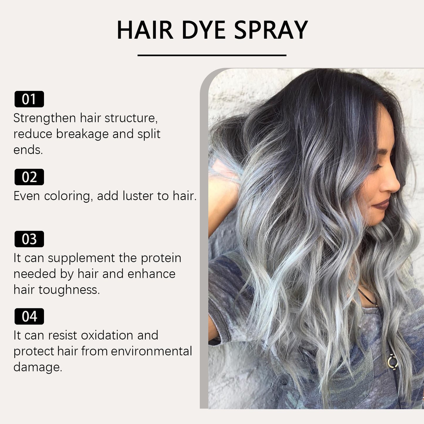 Natural Mild Color Hair Color Fashion Hair Color Hairdressing Agent