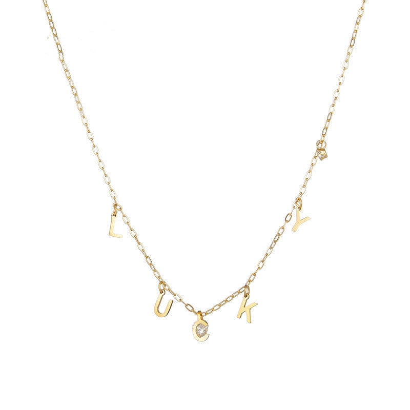 Letter Pendant Female Fashion Simple Clavicle Chain